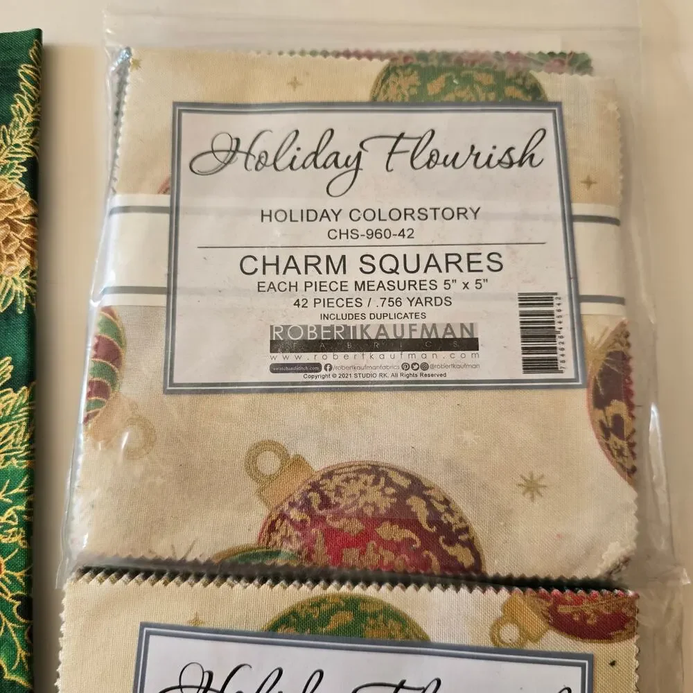 Robert Kaufman Holiday Flourish Charm Squares 5